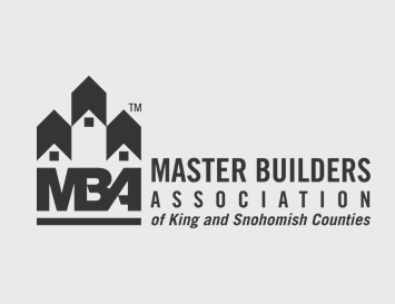 Master Builders Association logo for King and Snohomish Counties, showcasing residential construction expertise.